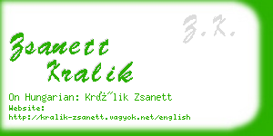 zsanett kralik business card